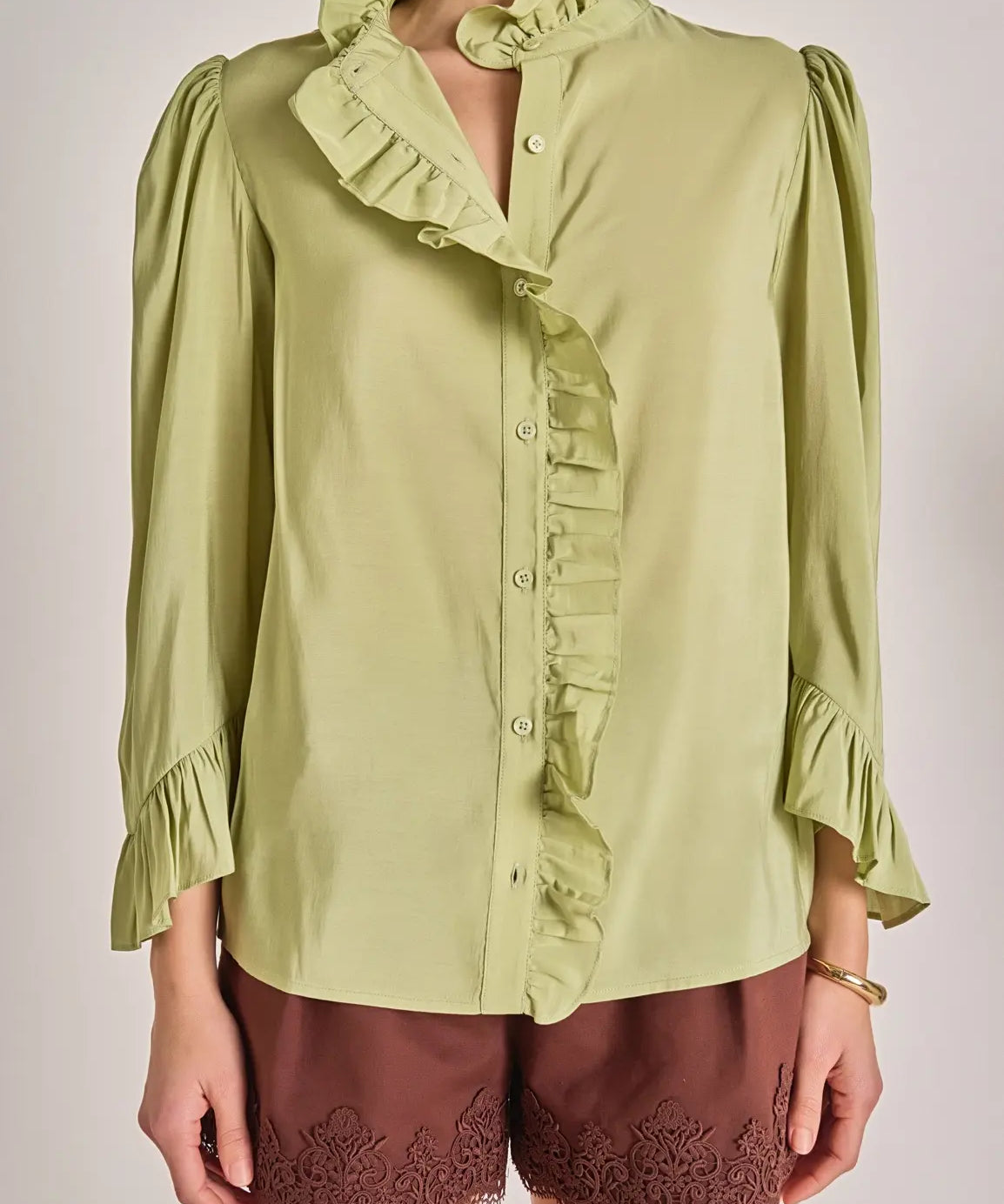 SKYE RUFFLE BLOUSE
