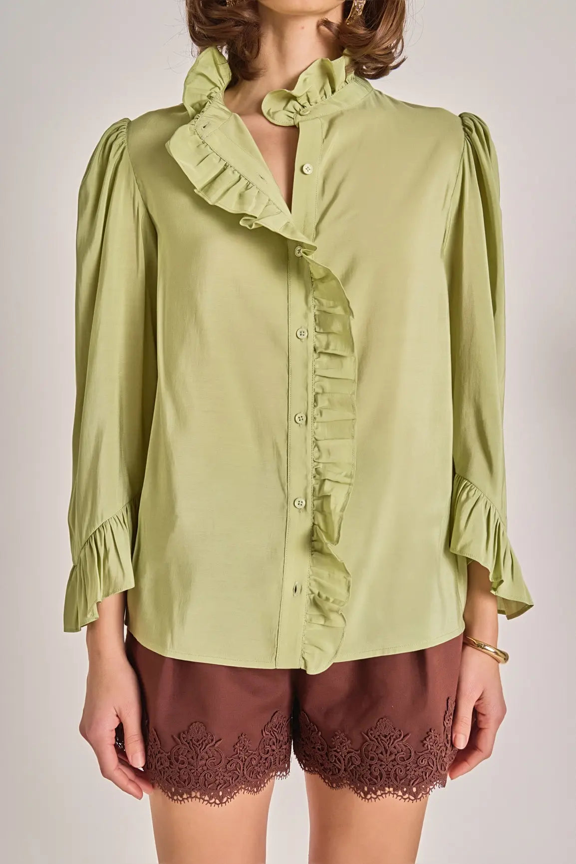 SKYE RUFFLE BLOUSE