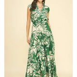 FLORAL TIERED MAXI DRESS