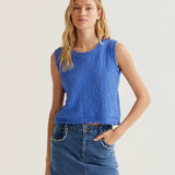CHAIN-STITCHED EMBROIDERED TANK