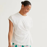 SSLV TEE WITH SIDE KNOT