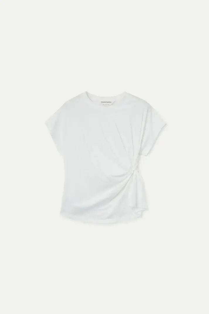 SSLV TEE WITH SIDE KNOT