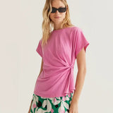 SSLV TEE WITH SIDE KNOT
