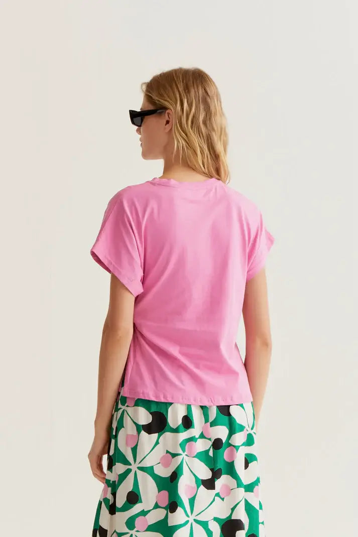 SSLV TEE WITH SIDE KNOT