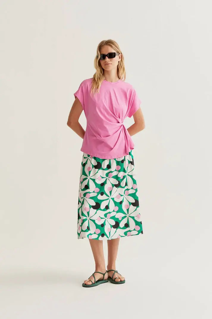 SSLV TEE WITH SIDE KNOT