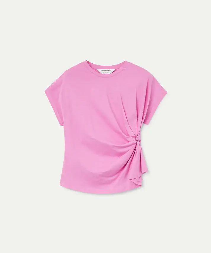 SSLV TEE WITH SIDE KNOT