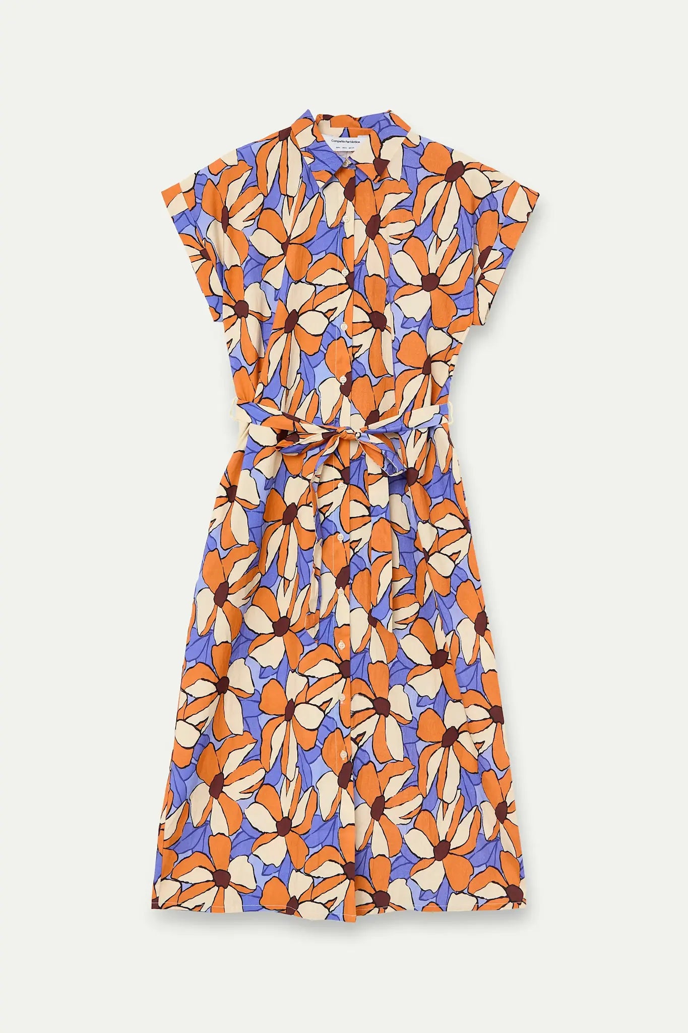 SSLV MERIGOLD PRINT MIDI DRESS