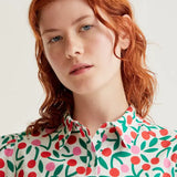 SSLV CHERRY PRINT BUTTON UP