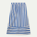 STRIPED ALINE MIDI SKIRT