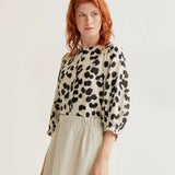 LSLV ABSTRACT DOT PRINT BLOUSE