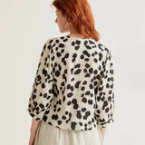 LSLV ABSTRACT DOT PRINT BLOUSE