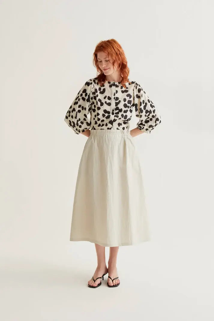 LSLV ABSTRACT DOT PRINT BLOUSE