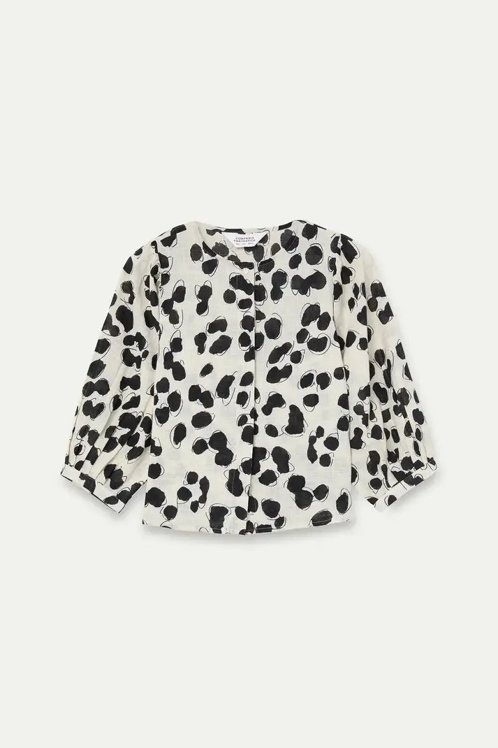 LSLV ABSTRACT DOT PRINT BLOUSE