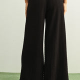 CRINKLED ELASTIC PANTS