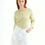 LSLV KNIT STRIPED TOP