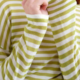 LSLV KNIT STRIPED TOP
