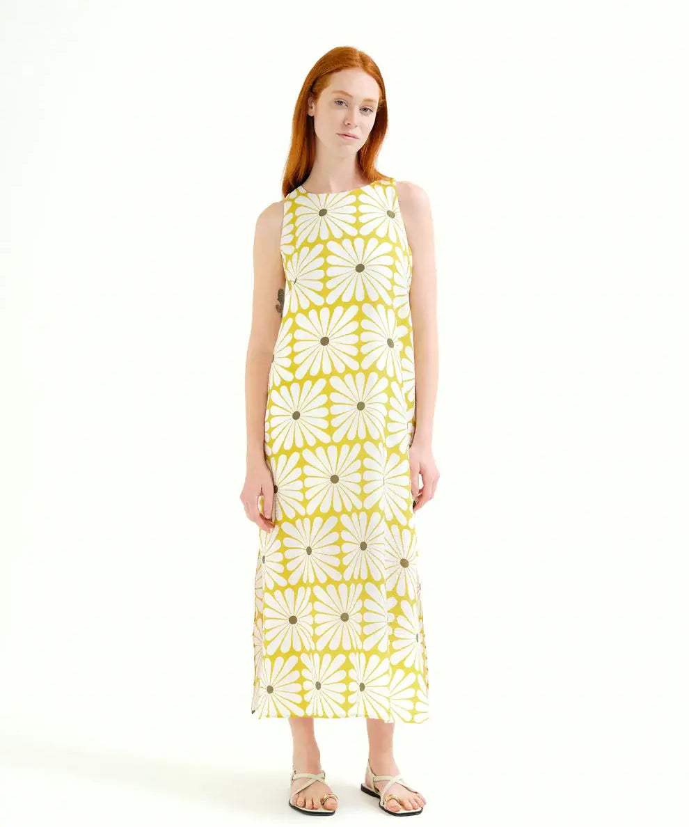 SLVLESS FLOWERBURST MIDI DRESS