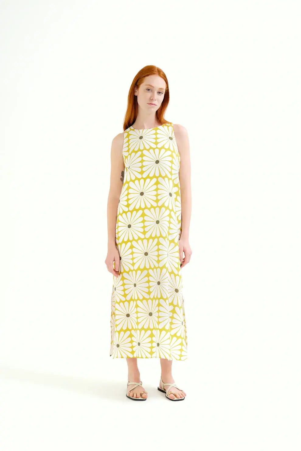 SLVLESS FLOWERBURST MIDI DRESS