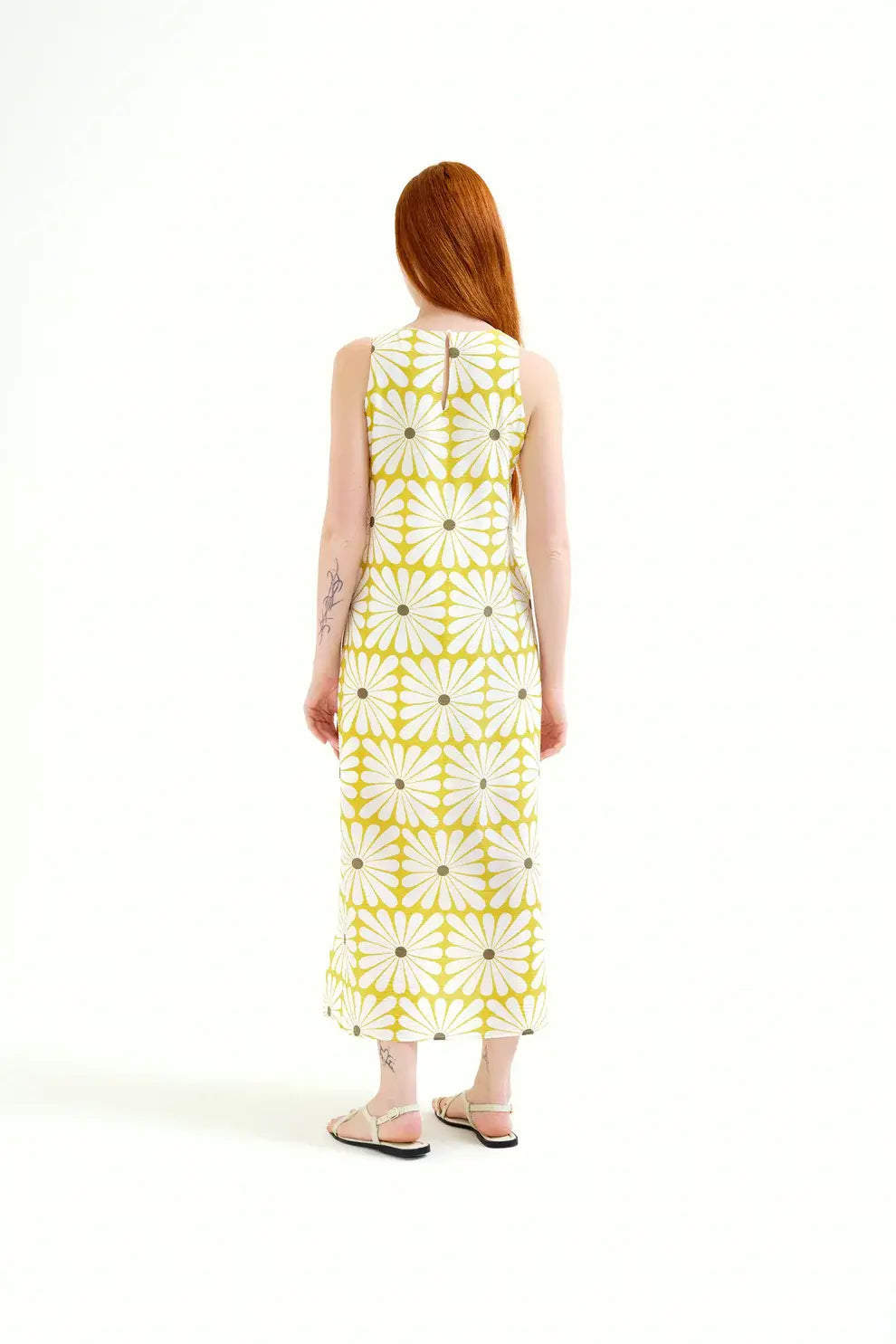 SLVLESS FLOWERBURST MIDI DRESS