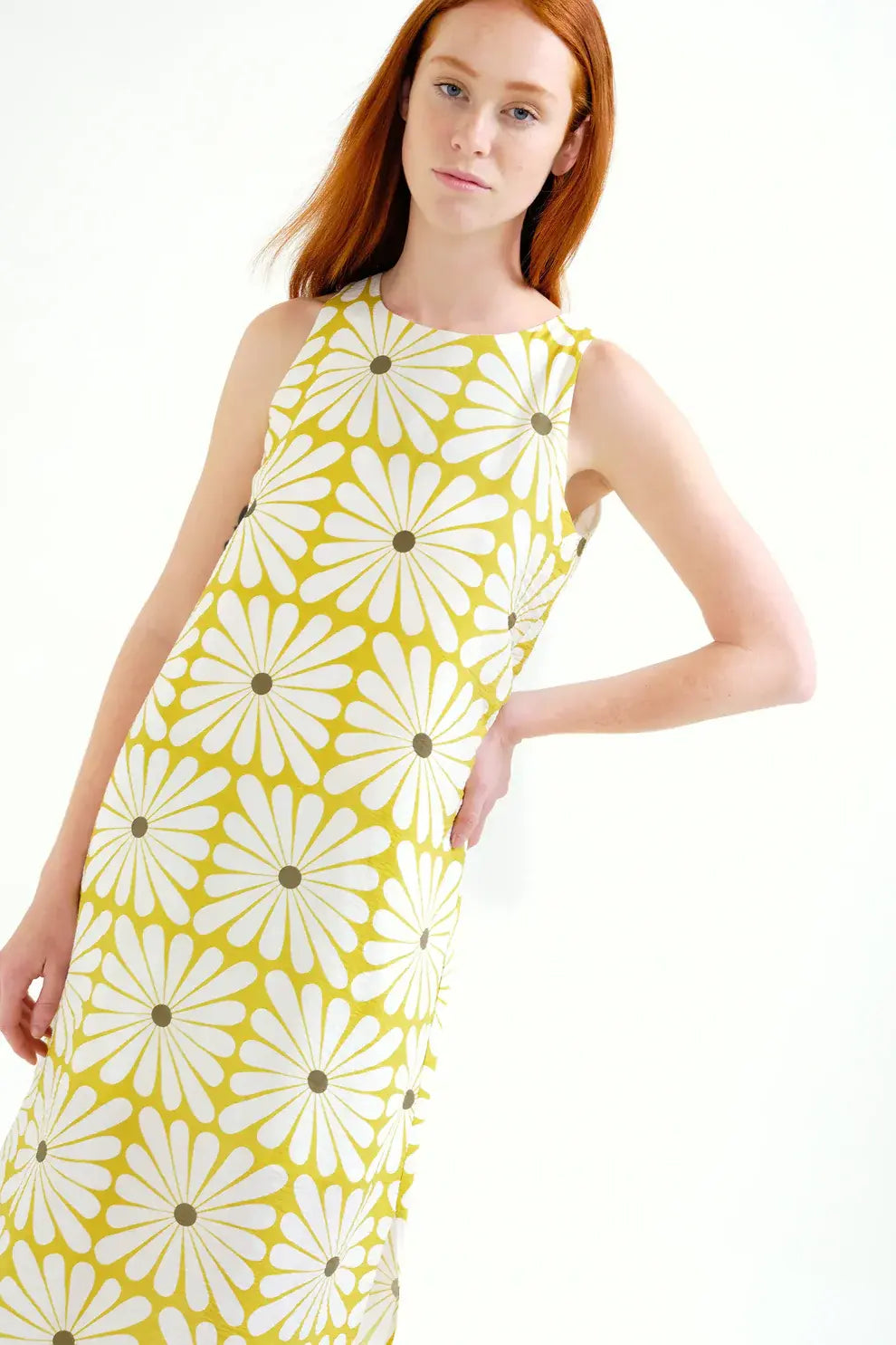 SLVLESS FLOWERBURST MIDI DRESS