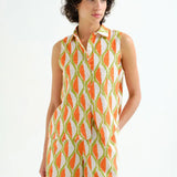 SLVLESS GEOMETRIC TOP