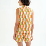 SLVLESS GEOMETRIC TOP