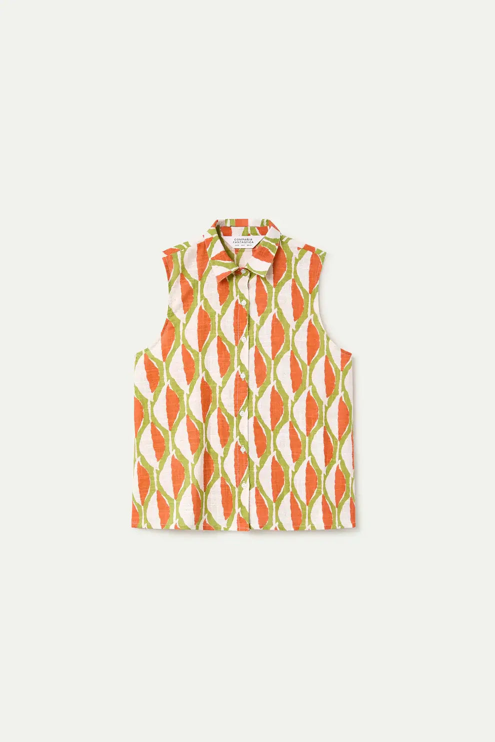 SLVLESS GEOMETRIC TOP