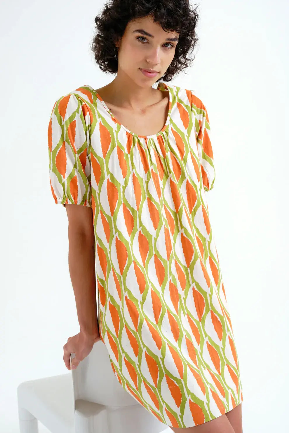 SSLV GEOMETRIC MINI DRESS