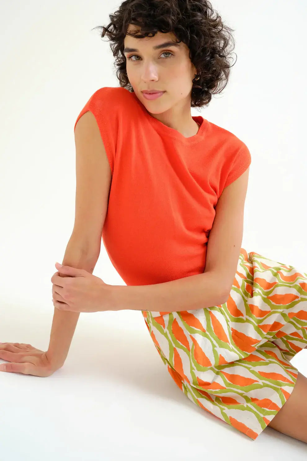 GEOMETRIC PRINT SHORTS