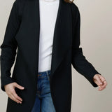 OPEN FRONT KNIT CARDIGAN