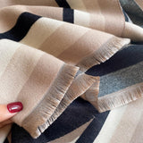 EQUESTRIAN REVERSIBLE WRAP BLACK/GRAY MANE