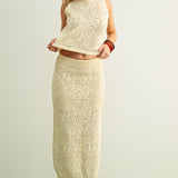 CROCHET KNIT TASSEL SKIRT