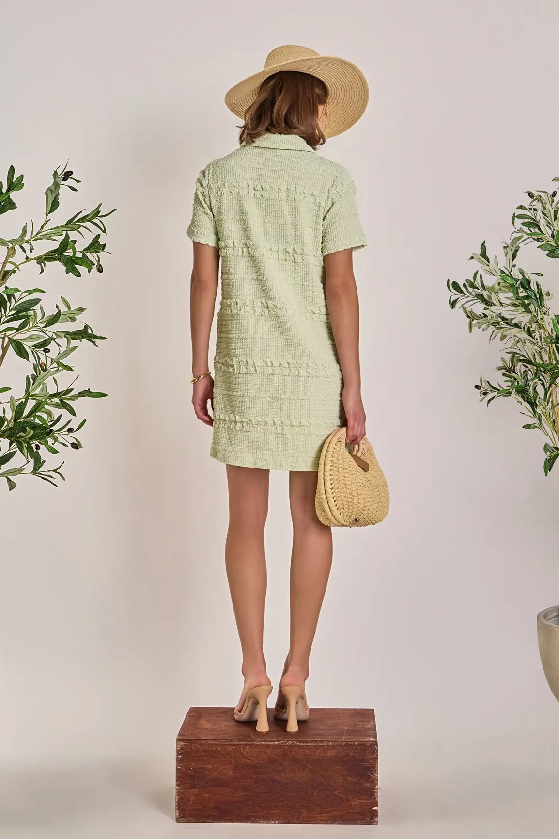 KALI TEXTURE MINI DRESS