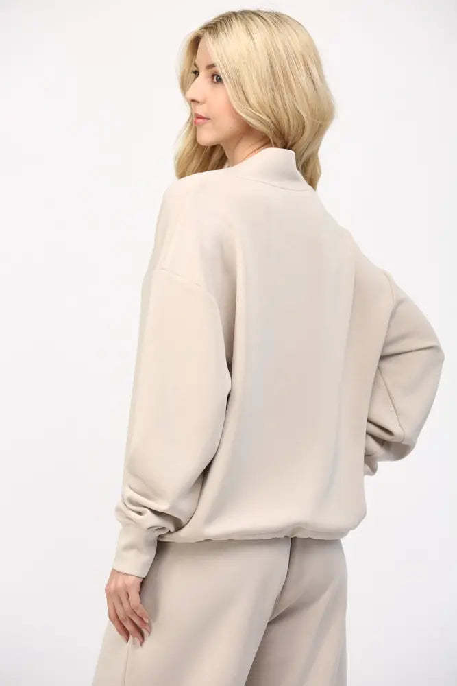 BUTTER SOFT COWL NECK SWEATSHIRT (additional colors)