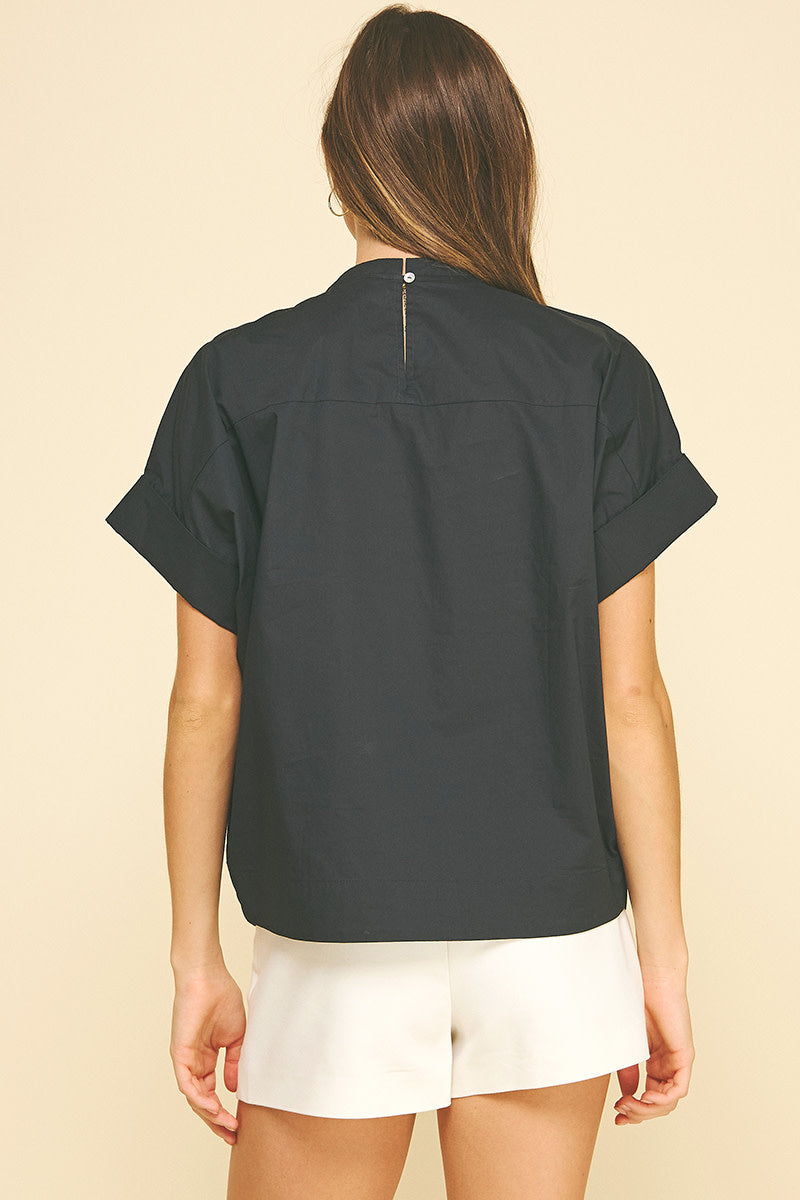 BEAD NECK BLOUSE