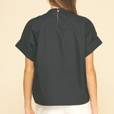 BEAD NECK BLOUSE