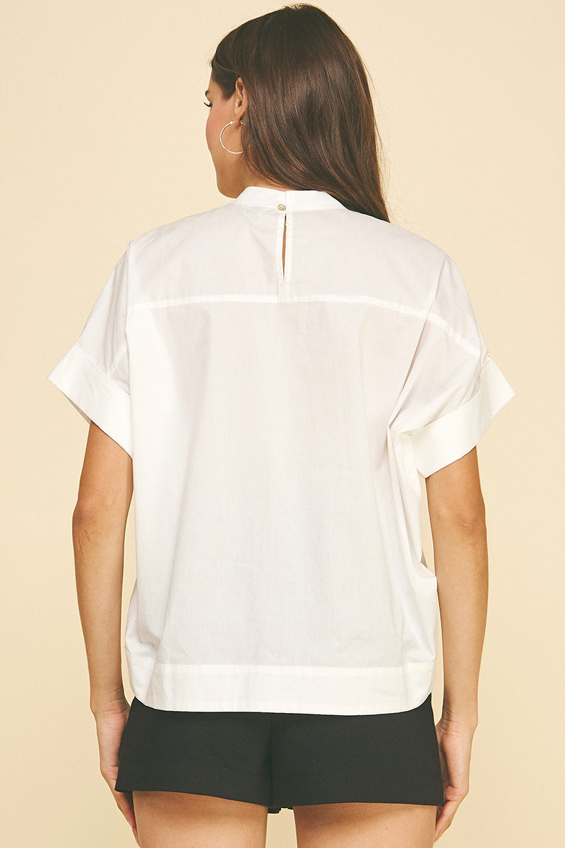 BEAD NECK BLOUSE