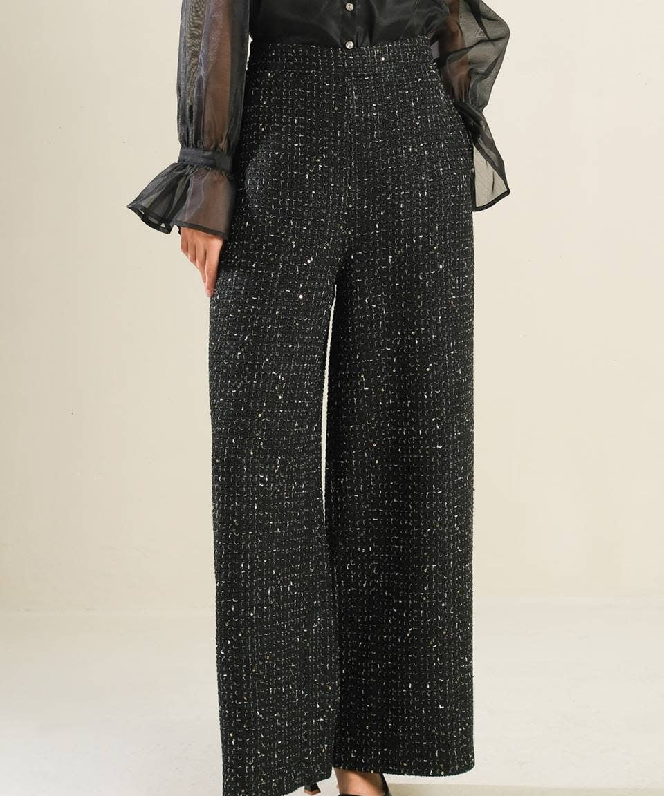 TWEED SEQUIN PANT