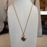Chanel Button Necklace Small