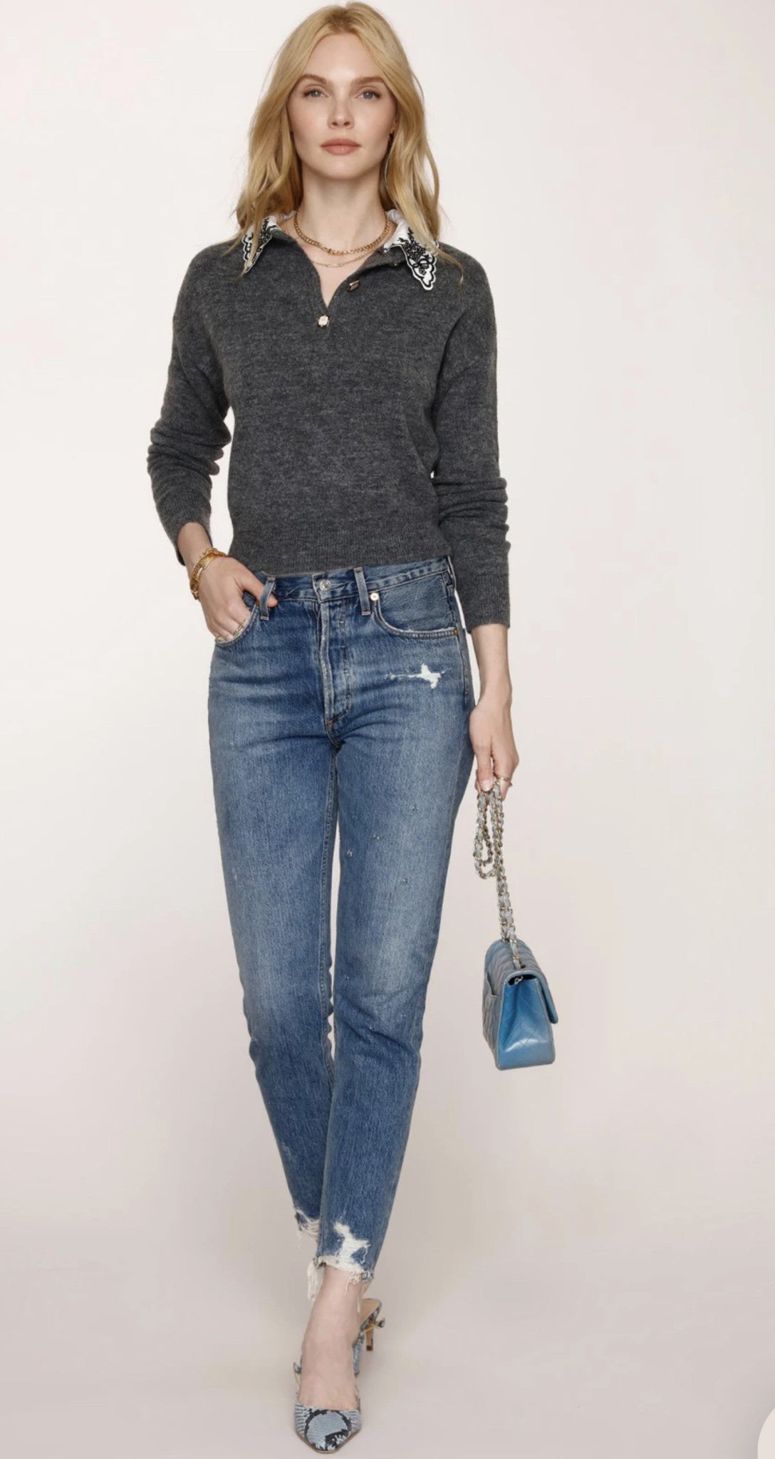 LEXIE 3 BUTTON PULLOVER