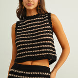 CROCHET KNIT CROP TOP