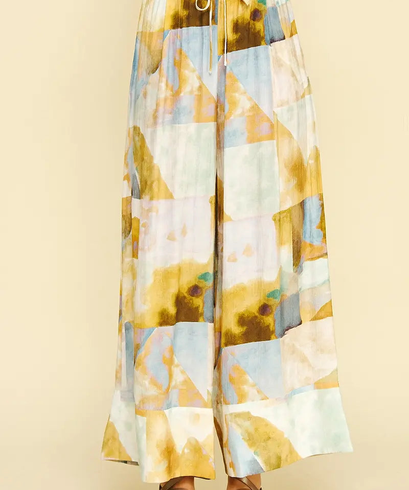 WATERCOLOR PRINT PANTS