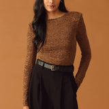 WOVEN LACE BODYSUIT