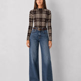 Burnout Velour Mock Neck