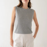 RIBBED SLVLESS KNIT TANK