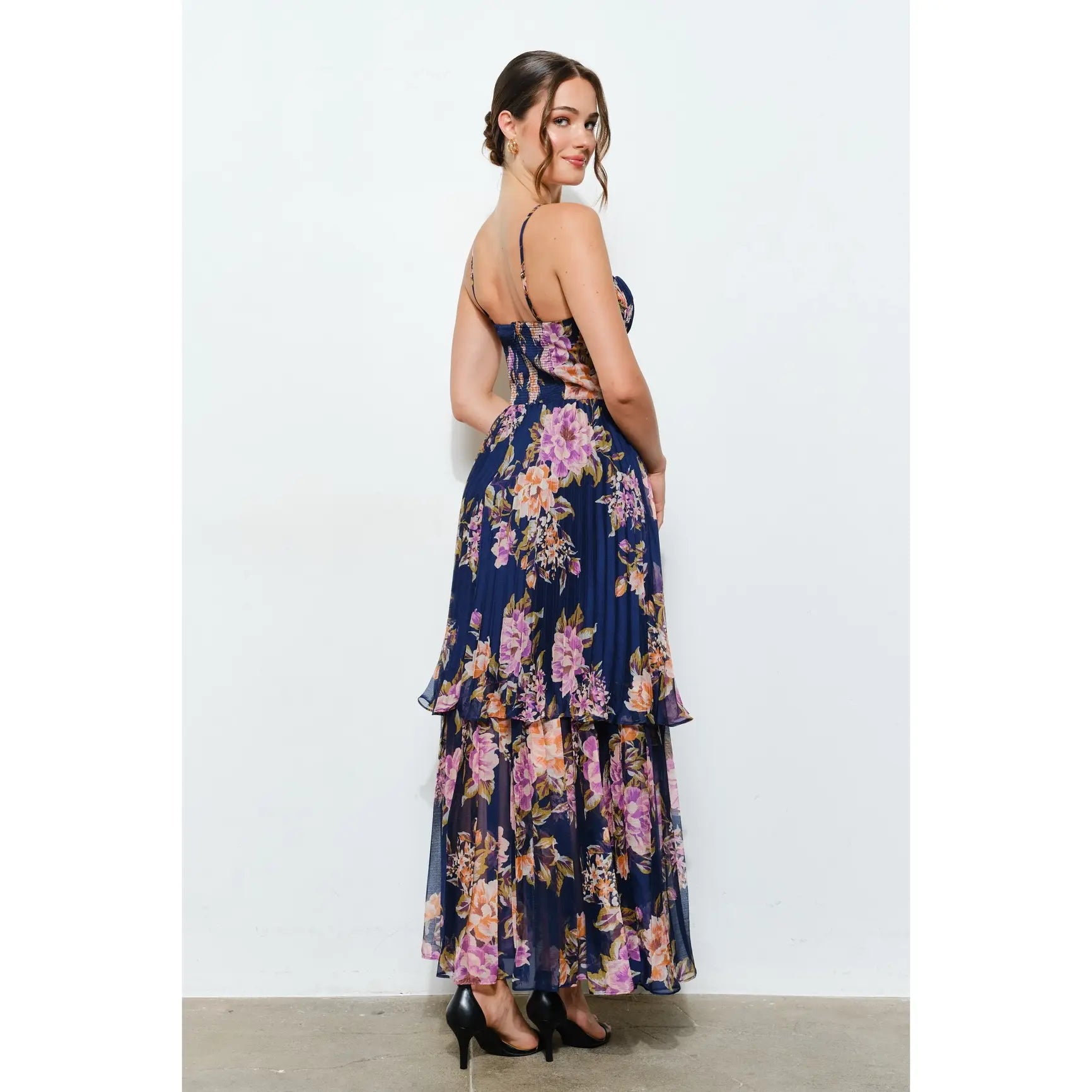 CORSET BODICE TIERED MAXI