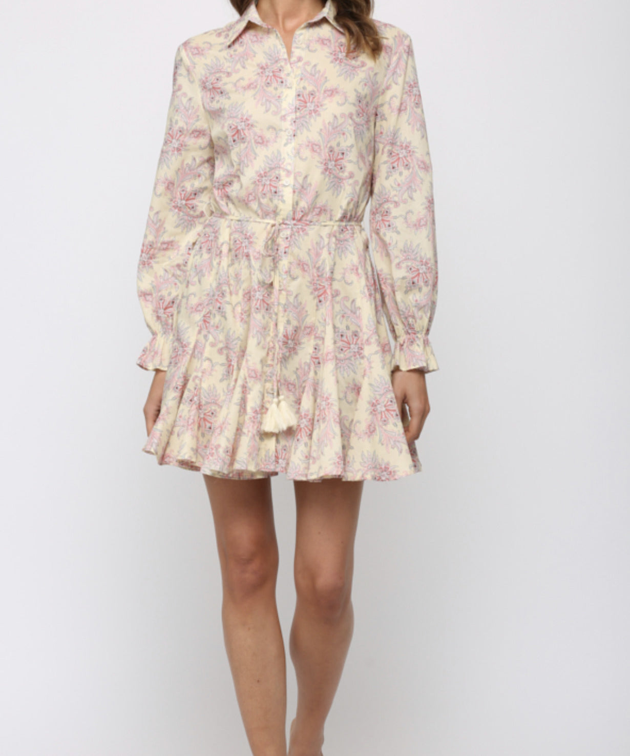 FLARE SKIRT SHIRT DRESS