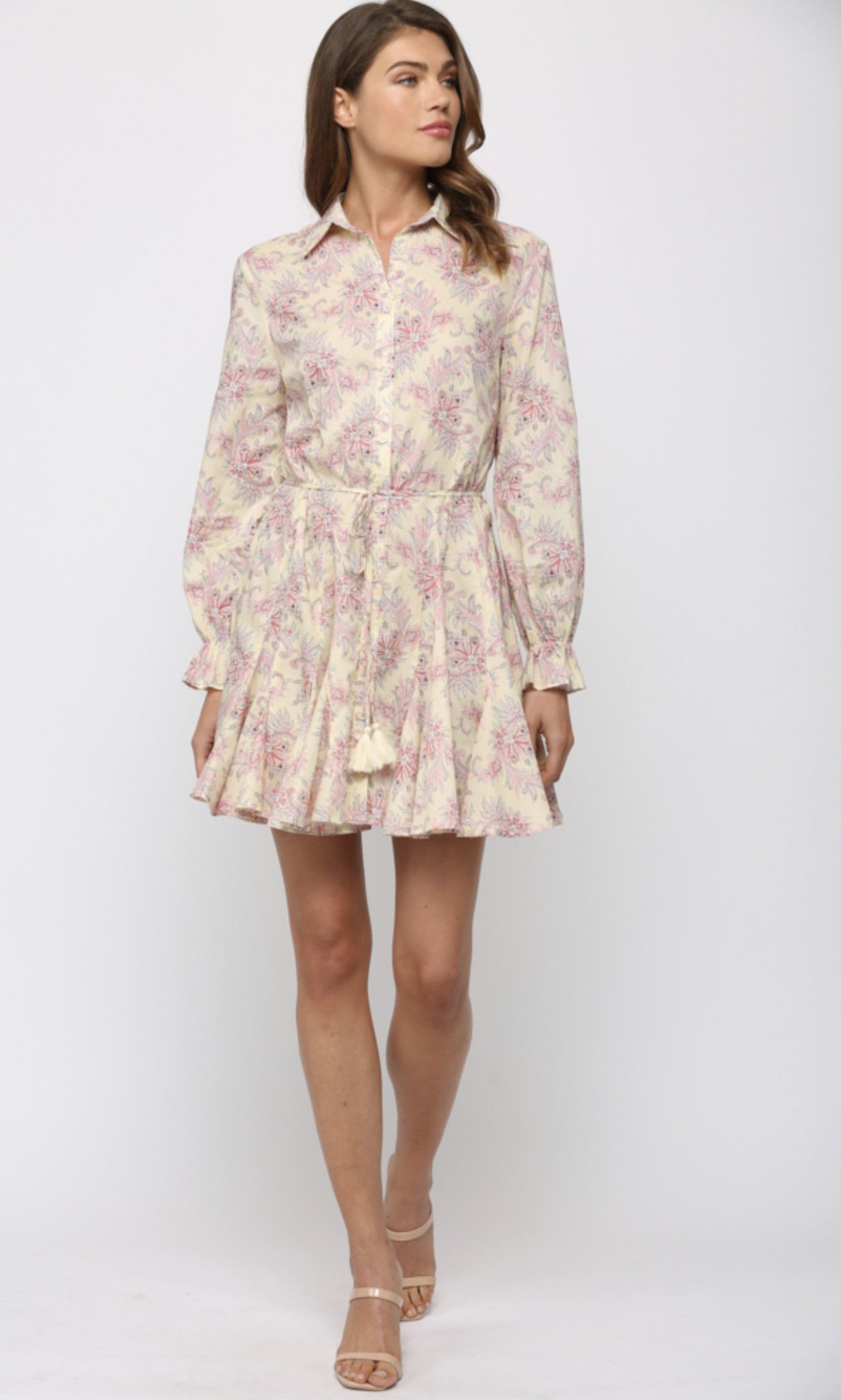 FLARE SKIRT SHIRT DRESS
