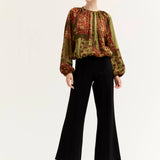 Pritned Voluminous Top