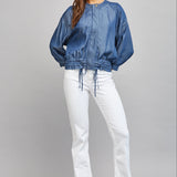 3/4 Sleeve Denim Tencel Jacket